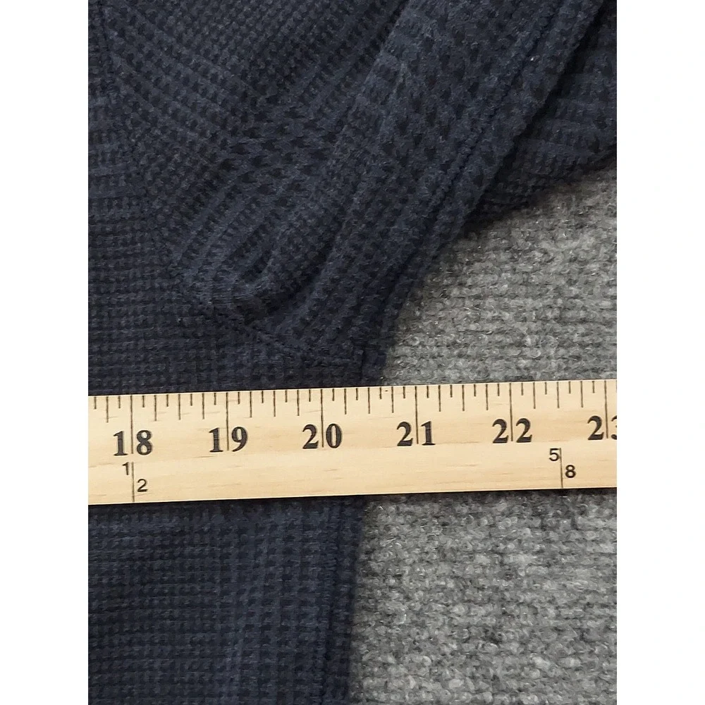 POLO RALPH LAUREN Pullover Sweater Mens Medium Gray Houndstooth Plaid 1/4 Zip
